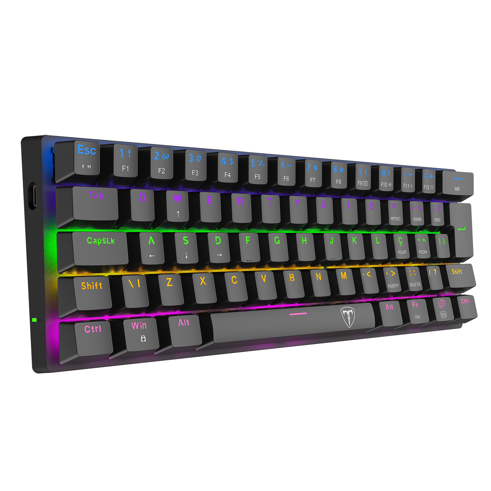 Teclado - Arena 60% T-TGK321-BR Switch Marrom